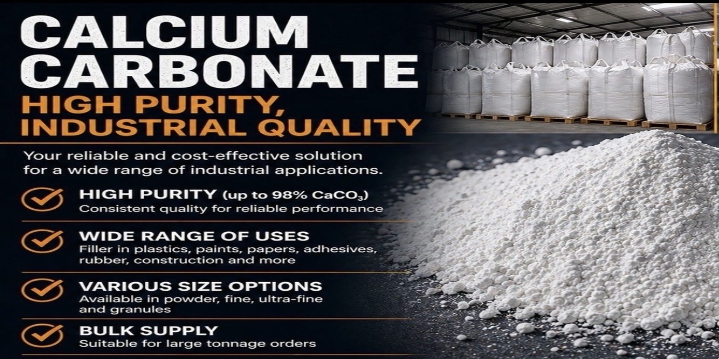 High purity calcium carbonate bulk supply